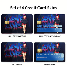 Load image into Gallery viewer, Anime Love Live!  Credit Card Skins (4-in-1 Pack)
