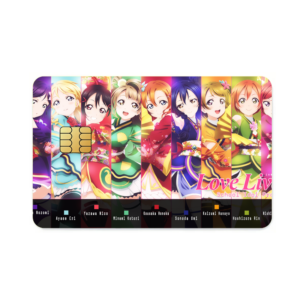 Anime Love Live!  Credit Card Skins (4-in-1 Pack)