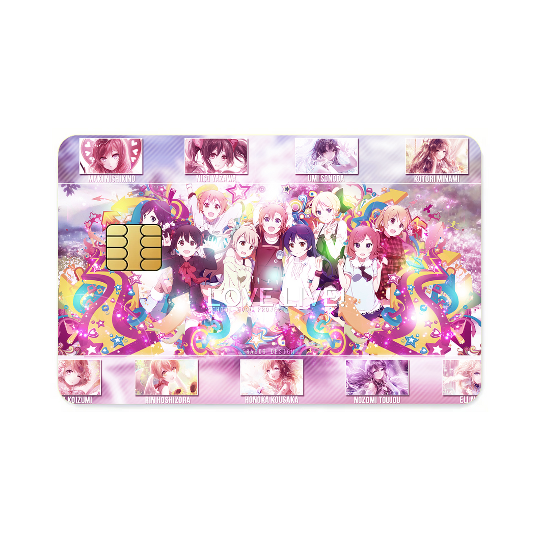 Anime Love Live!  Credit Card Skins (4-in-1 Pack)