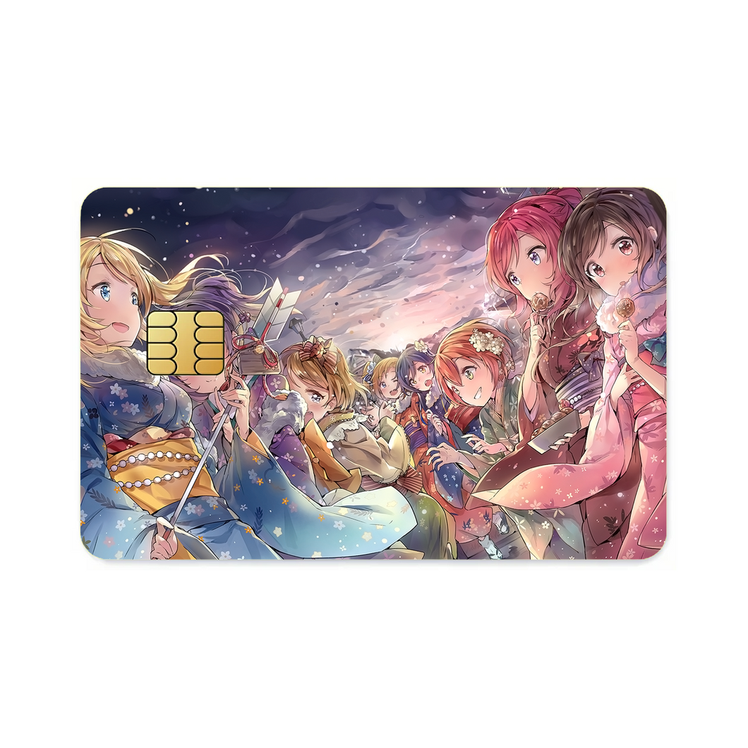 Anime Love Live!  Credit Card Skins (4-in-1 Pack)