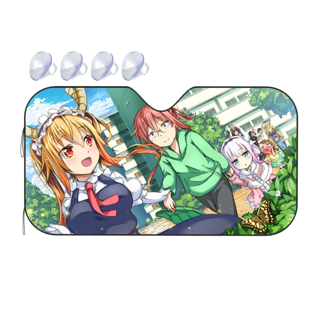 Anime Miss Kobayashi's Dragon Maid Car Sunshade