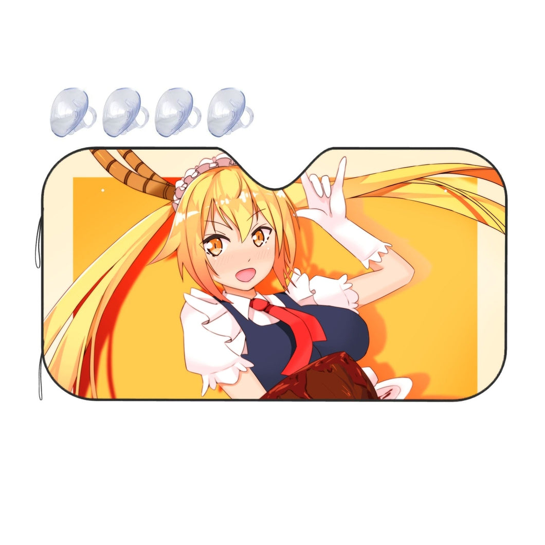 Anime Miss Kobayashi's Dragon Maid Car Sunshade