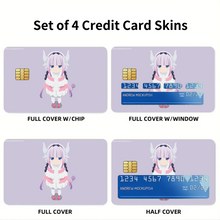 Load image into Gallery viewer, Anime Miss Kobayashi&#39;s Dragon Maid Credit Card Skins (4-in-1 Pack)
