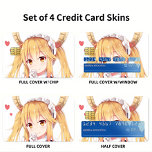 Load image into Gallery viewer, Anime Miss Kobayashi&#39;s Dragon Maid Credit Card Skins (4-in-1 Pack)
