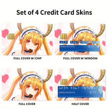 Load image into Gallery viewer, Anime Miss Kobayashi&#39;s Dragon Maid Credit Card Skins (4-in-1 Pack)
