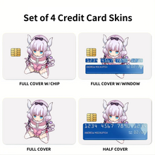 Load image into Gallery viewer, Anime Miss Kobayashi&#39;s Dragon Maid Credit Card Skins (4-in-1 Pack)
