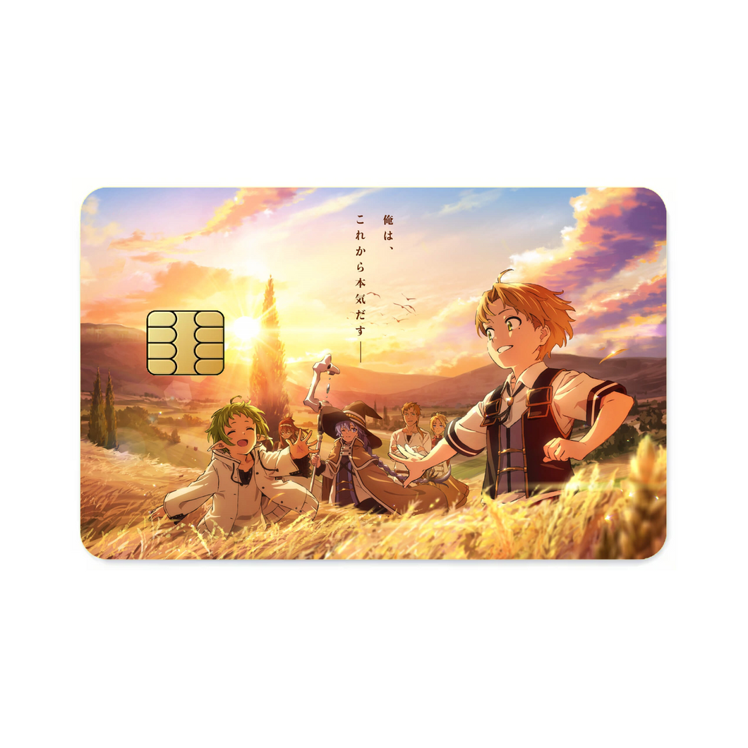 Anime Mushoku Tensei: Jobless Reincarnation Credit Card Skins (4-in-1 Pack)