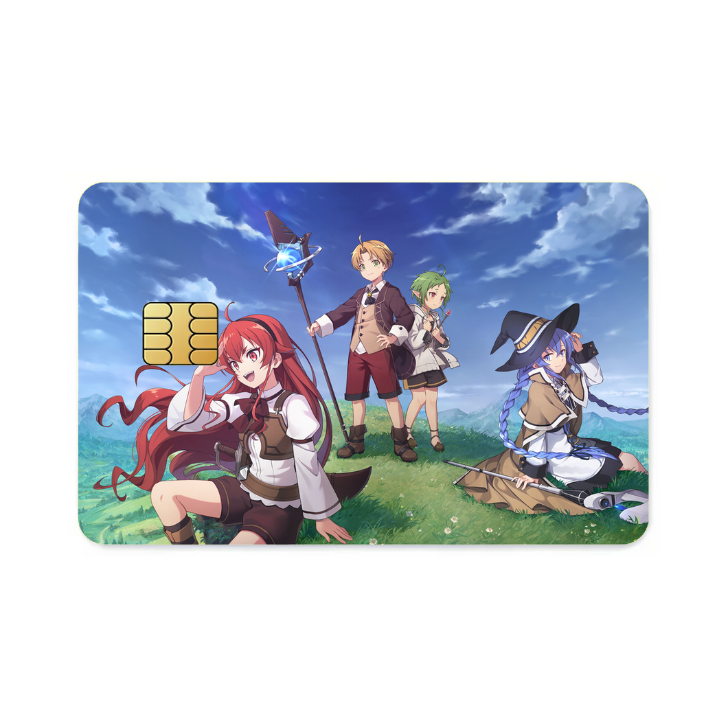 Anime Mushoku Tensei: Jobless Reincarnation Credit Card Skins (4-in-1 Pack)