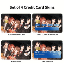 Load image into Gallery viewer, Anime My Teen Romantic Comedy SNAFU  Credit Card Skins (4-in-1 Pack)
