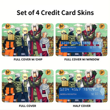 Load image into Gallery viewer, Anime Naruto Credit Card Skins (4-in-1 Pack)
