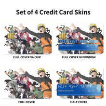 Load image into Gallery viewer, Anime Naruto Credit Card Skins (4-in-1 Pack)
