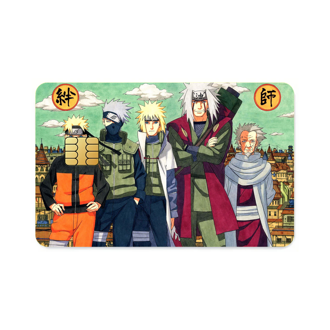 Anime Naruto Credit Card Skins (4-in-1 Pack)
