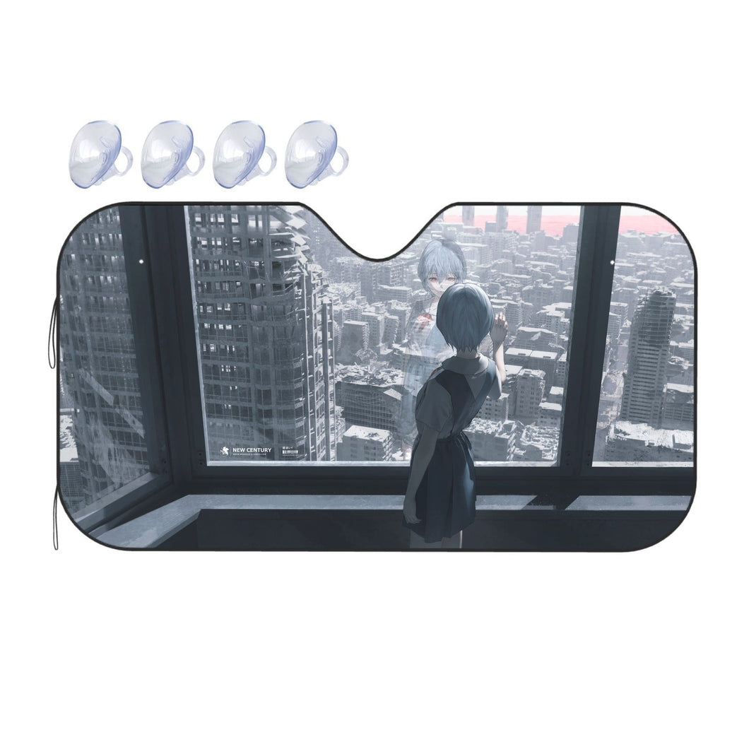 Anime Neon Genesis Evangelion  Car Sunshade