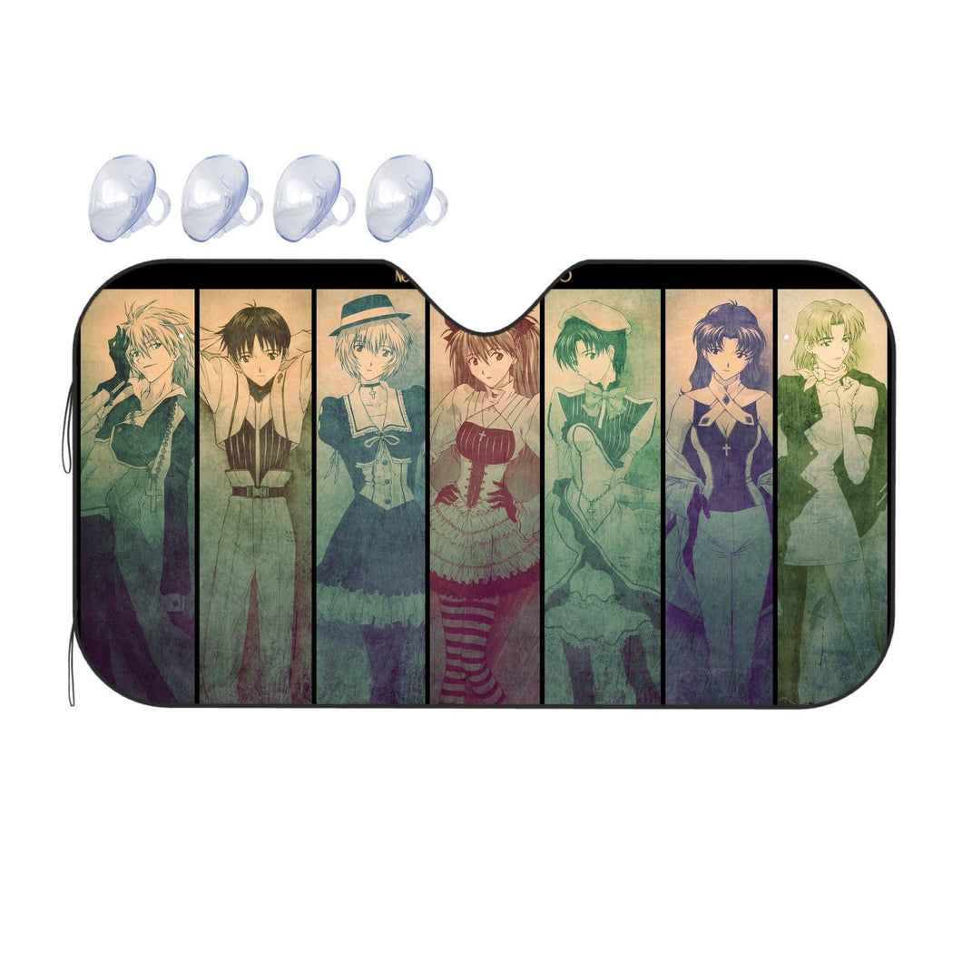 Anime Neon Genesis Evangelion Car Sunshade
