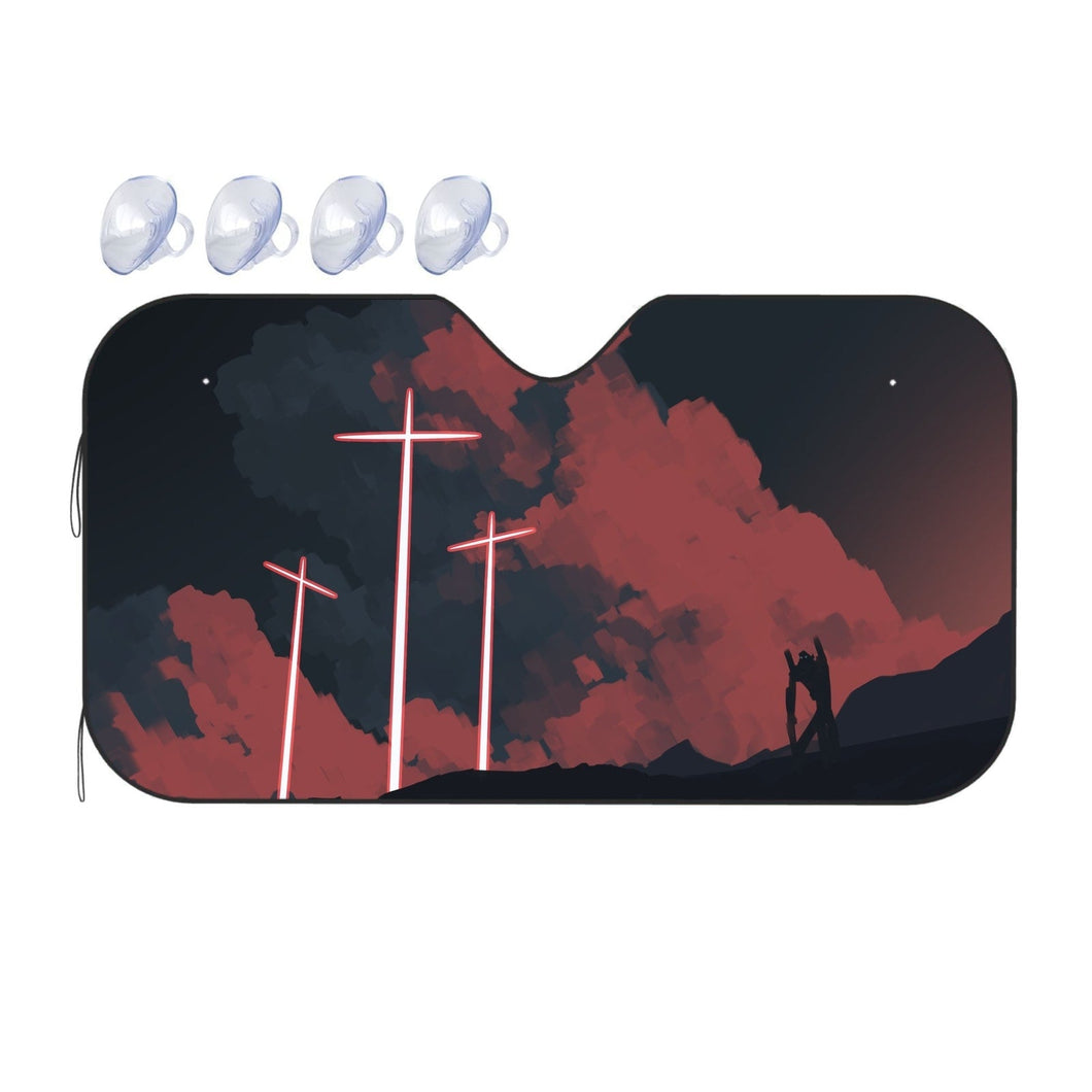 Anime Neon Genesis Evangelion Car Sunshade