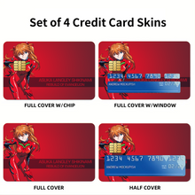 Load image into Gallery viewer, Anime Neon Genesis Evangelion Credit Card Skins (4-in-1 Pack)
