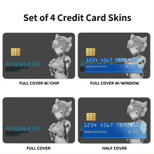 Load image into Gallery viewer, Anime Neon Genesis Evangelion  Credit Card Skins (4-in-1 Pack)
