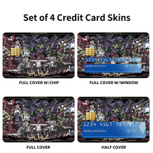 Load image into Gallery viewer, Anime Neon Genesis Evangelion  Credit Card Skins (4-in-1 Pack)
