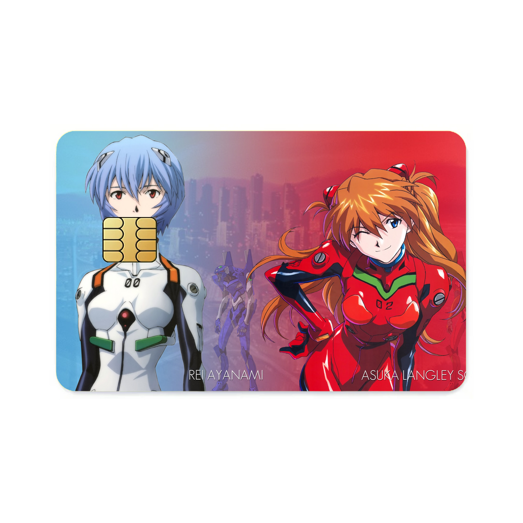 Anime Neon Genesis Evangelion  Credit Card Skins (4-in-1 Pack)