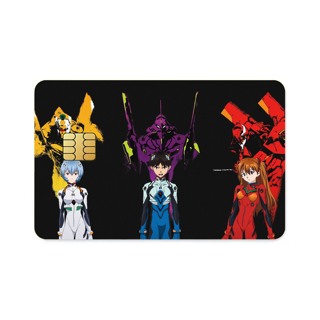 Anime Neon Genesis Evangelion  Credit Card Skins (4-in-1 Pack)