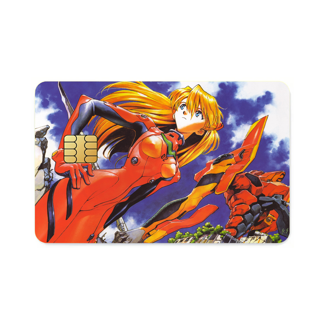 Anime Neon Genesis Evangelion Credit Card Skins (4-in-1 Pack)