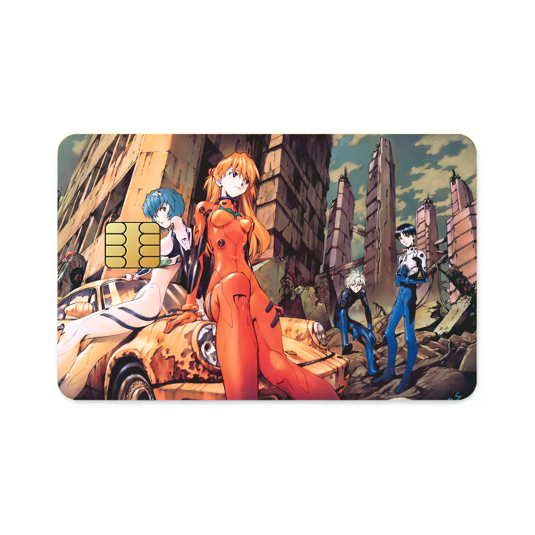 Anime Neon Genesis Evangelion  Credit Card Skins (4-in-1 Pack)