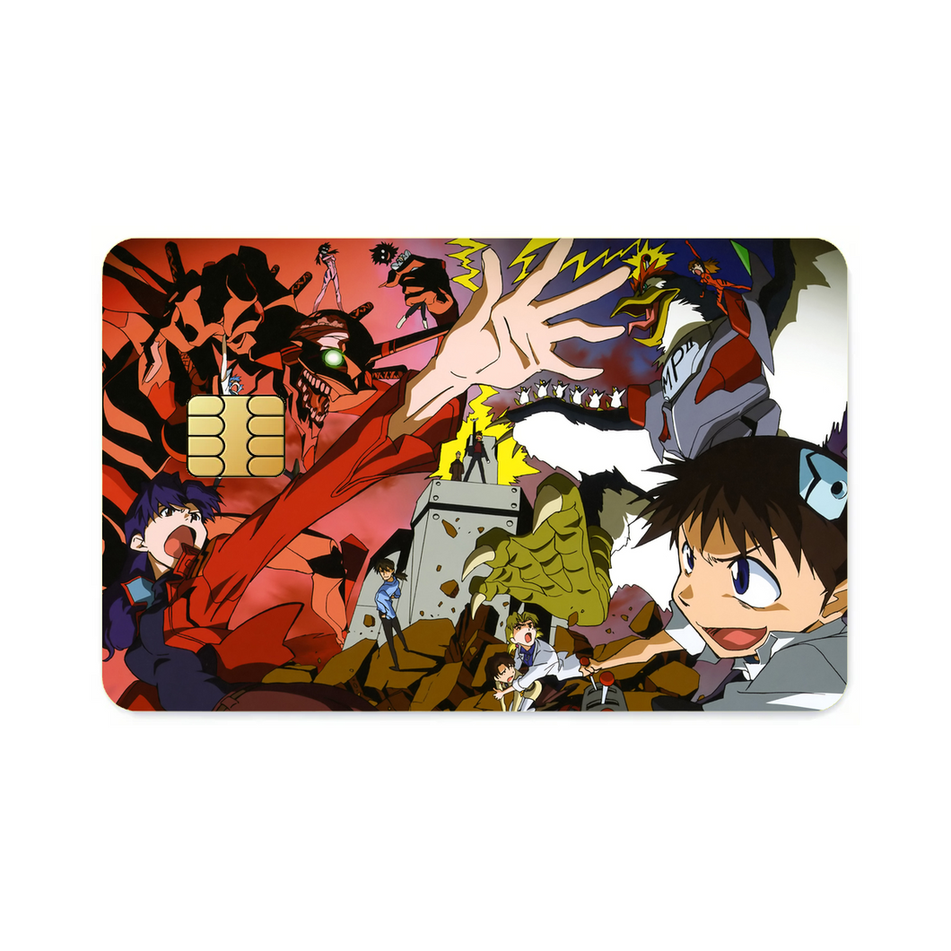 Anime Neon Genesis Evangelion Credit Card Skins (4-in-1 Pack)
