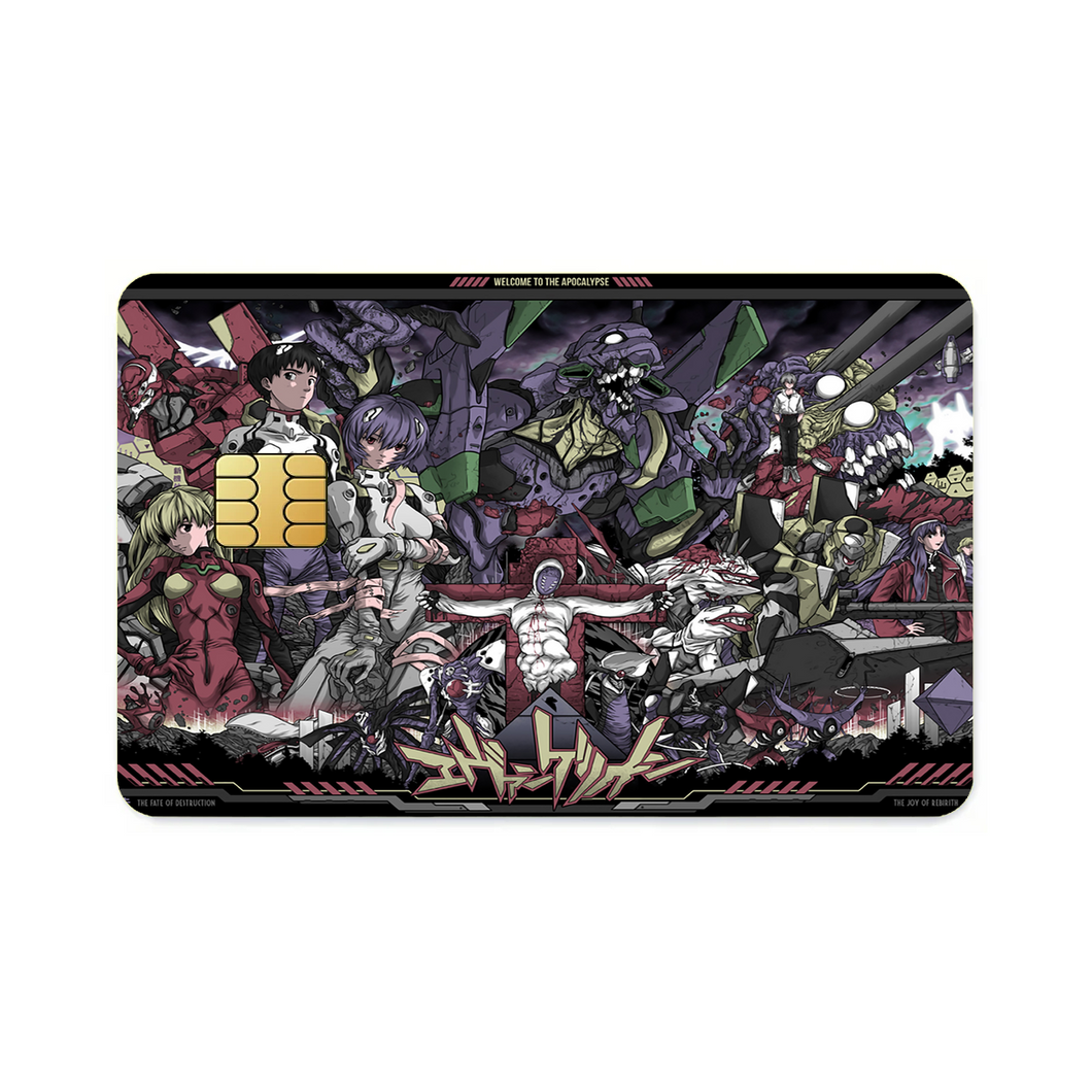Anime Neon Genesis Evangelion  Credit Card Skins (4-in-1 Pack)