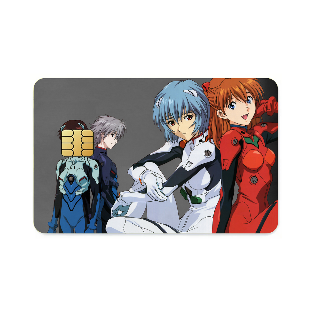 Anime Neon Genesis Evangelion  Credit Card Skins (4-in-1 Pack)
