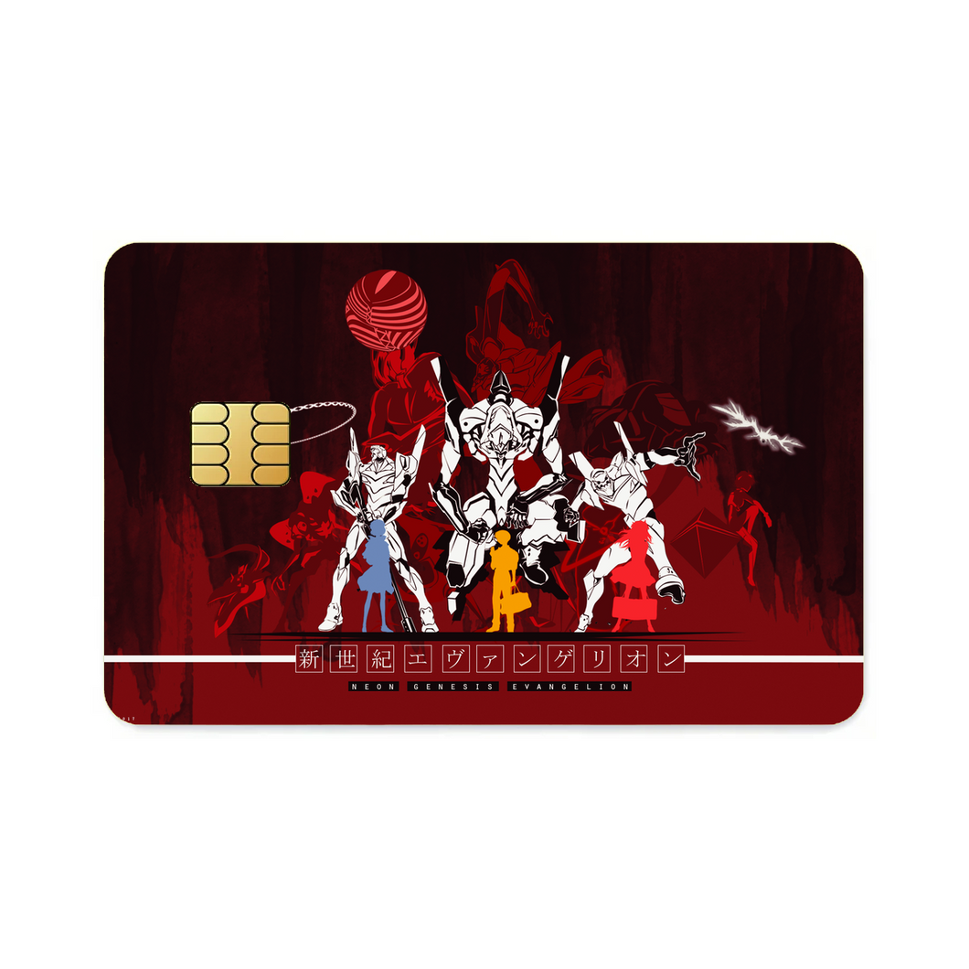 Anime Neon Genesis Evangelion  Credit Card Skins (4-in-1 Pack)
