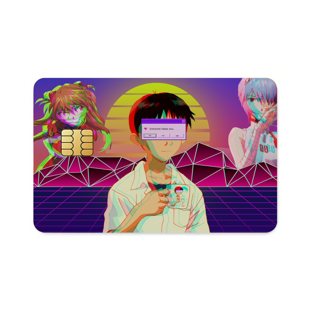 Anime Neon Genesis Evangelion  Credit Card Skins (4-in-1 Pack)