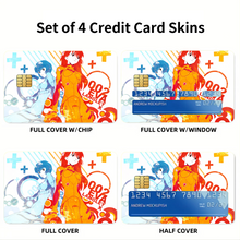 Load image into Gallery viewer, Anime Neon Genesis Evangelionr Credit Card Skins (4-in-1 Pack)
