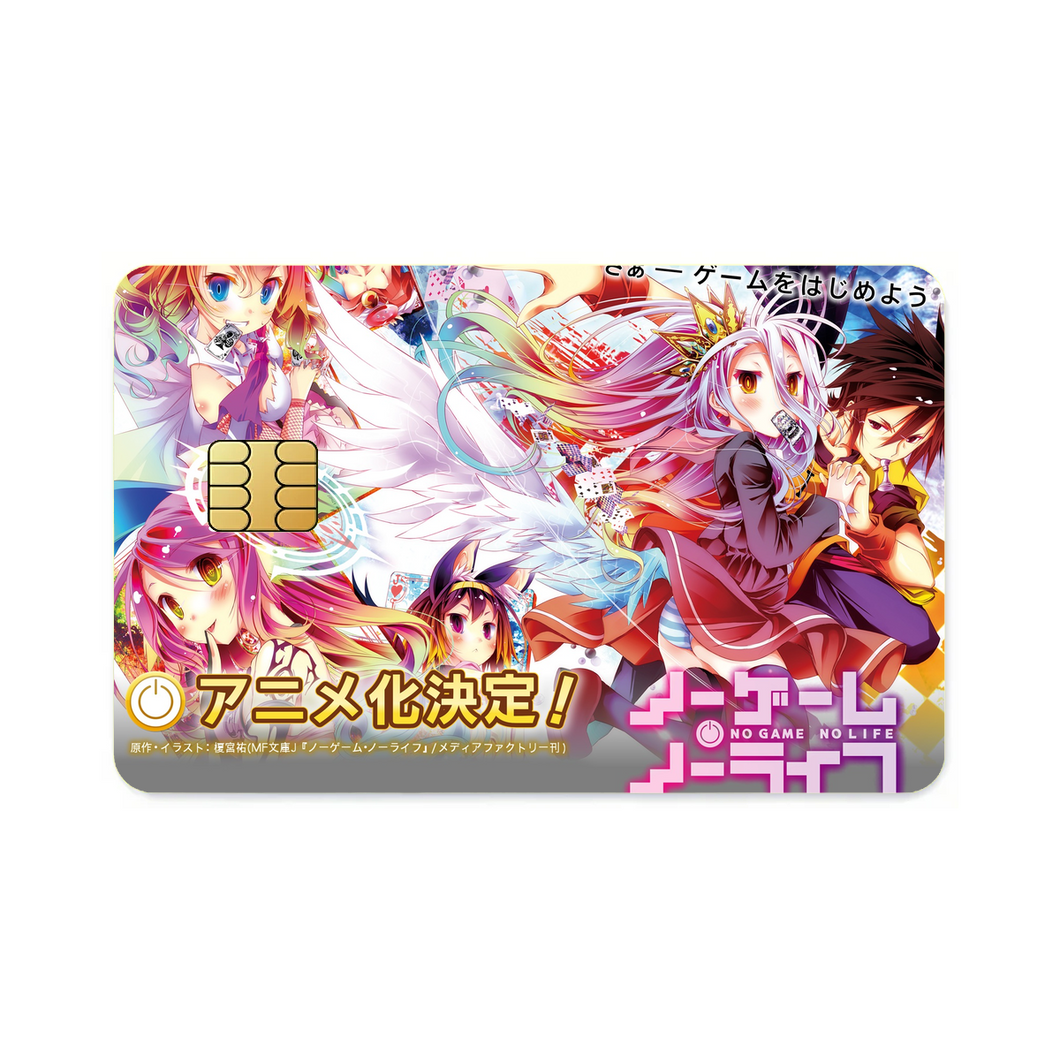Anime No Game No Lifer Credit Card Skins (4-in-1 Pack)