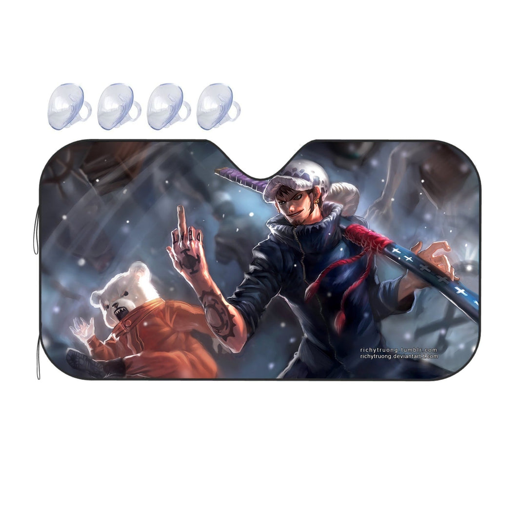 Anime One Piece  Car Sunshade