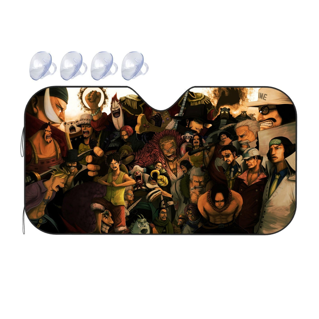 Anime One Piece Car Sunshade