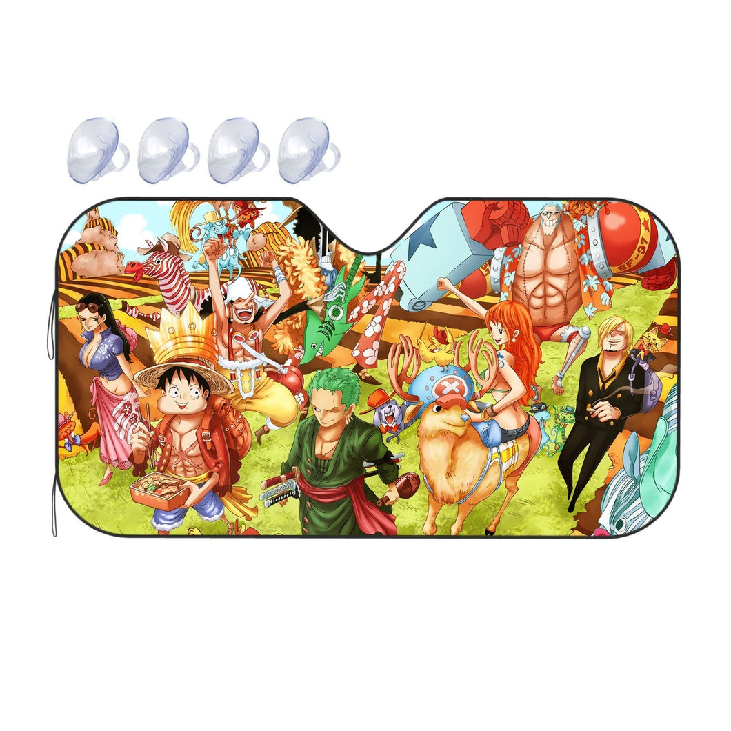 Anime One Piece  Car Sunshade