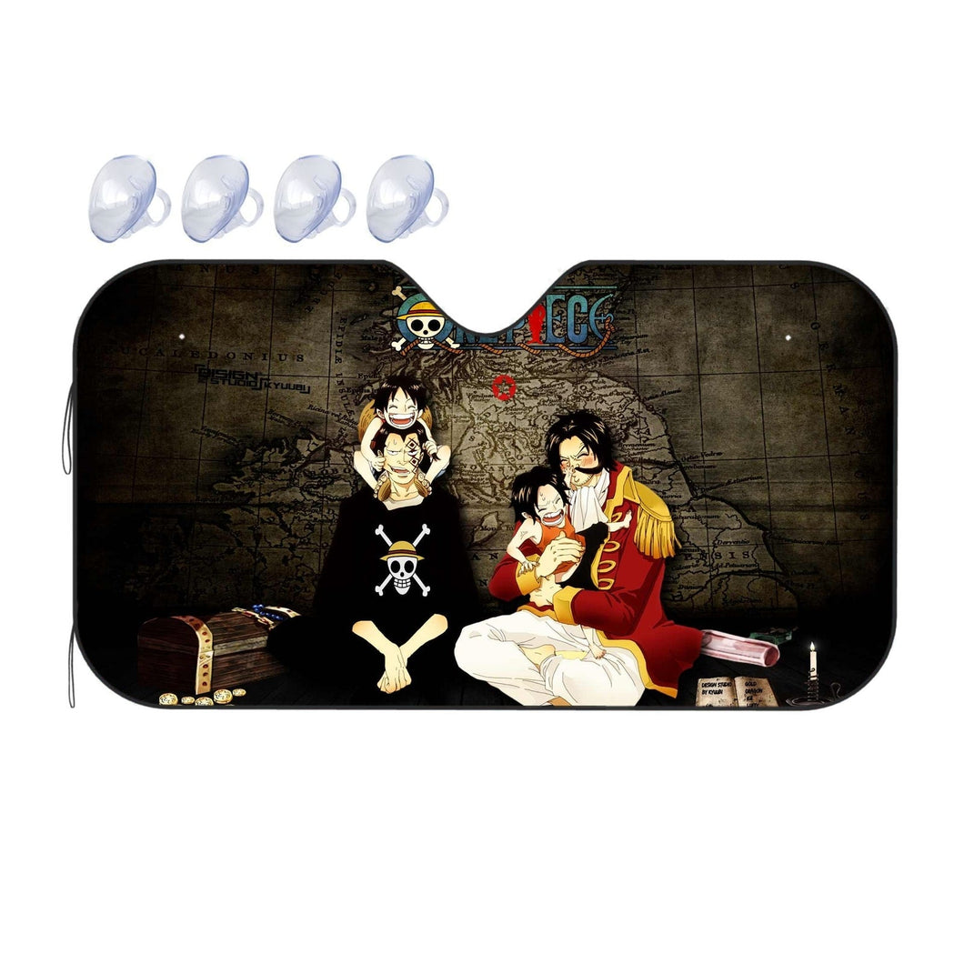 Anime One Piece Car Sunshade