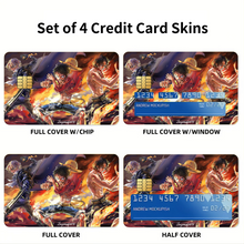 Load image into Gallery viewer, Anime One Piece Credit Card Skins (4-in-1 Pack)
