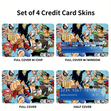 Load image into Gallery viewer, Anime One Piece Credit Card Skins (4-in-1 Pack)
