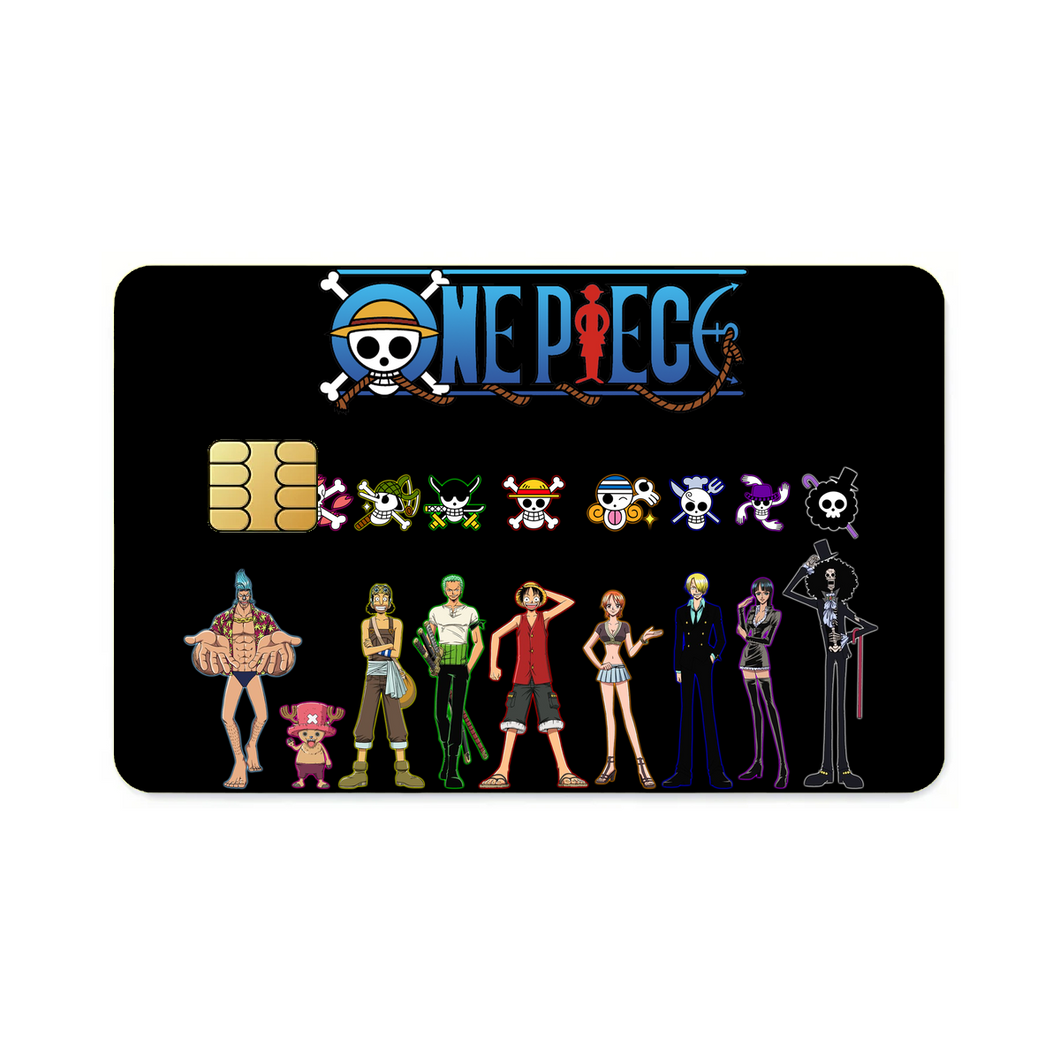 Anime One Piece Credit Card Skins (4-in-1 Pack)