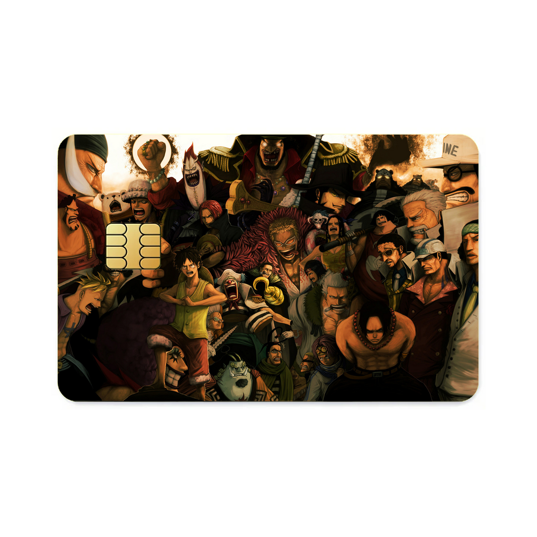 Anime One Piece Credit Card Skins (4-in-1 Pack)