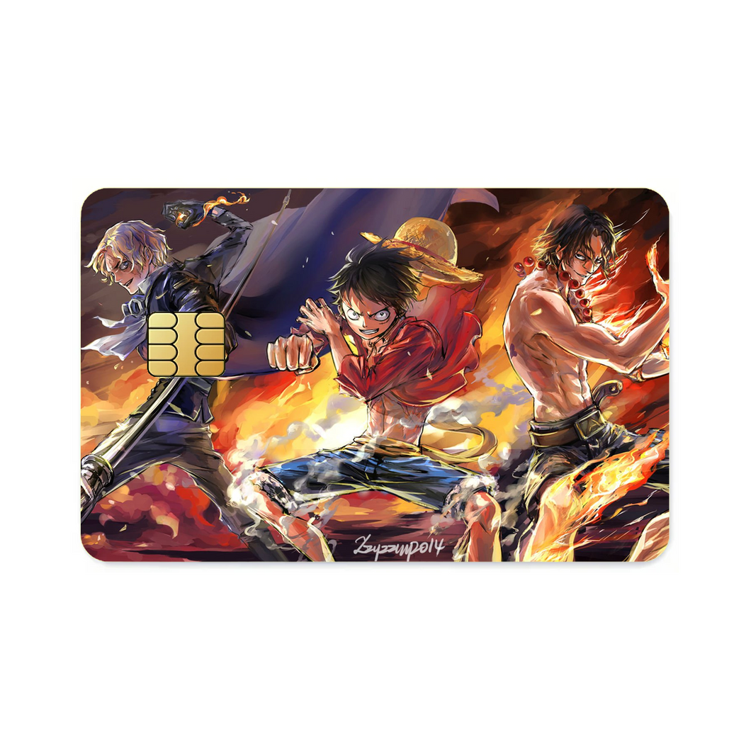 Anime One Piece Credit Card Skins (4-in-1 Pack)