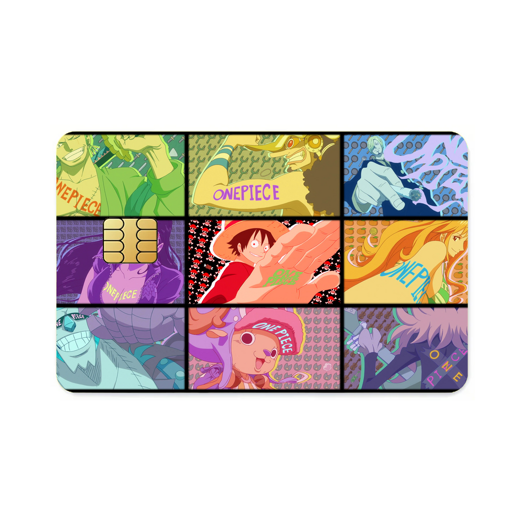 Anime One Piece Credit Card Skins (4-in-1 Pack)
