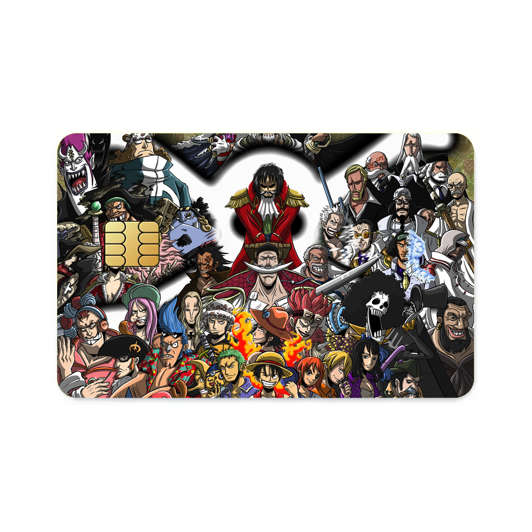 Anime One Piece Credit Card Skins (4-in-1 Pack)
