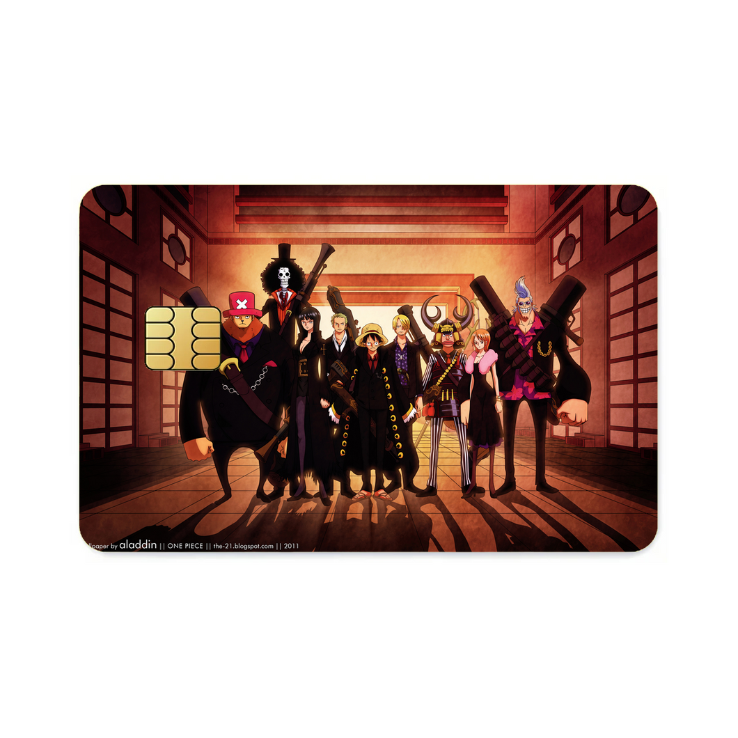 Anime One Piece Credit Card Skins (4-in-1 Pack)