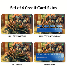 Load image into Gallery viewer, Anime One Piecer Credit Card Skins (4-in-1 Pack)
