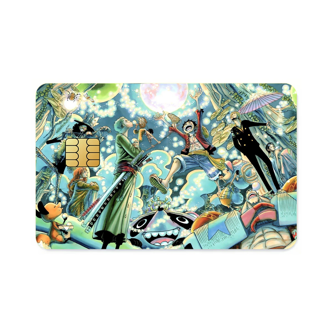 Anime One Piecer Credit Card Skins (4-in-1 Pack)