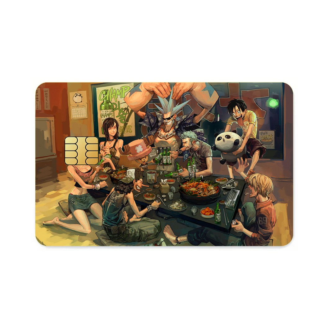 Anime One Piecer Credit Card Skins (4-in-1 Pack)
