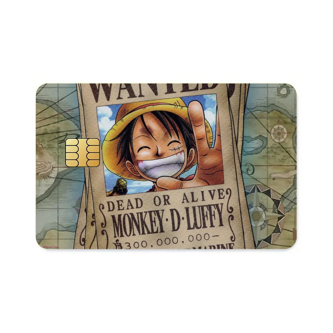 Anime One Piecer Credit Card Skins (4-in-1 Pack)