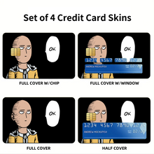 Load image into Gallery viewer, Anime One-Punch Man  Credit Card Skins (4-in-1 Pack)
